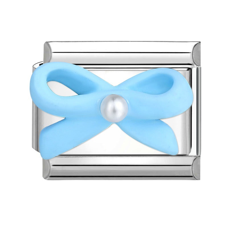Charm moño azul