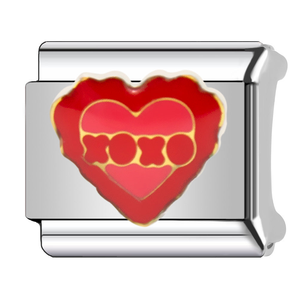 Charm corazón XOXO