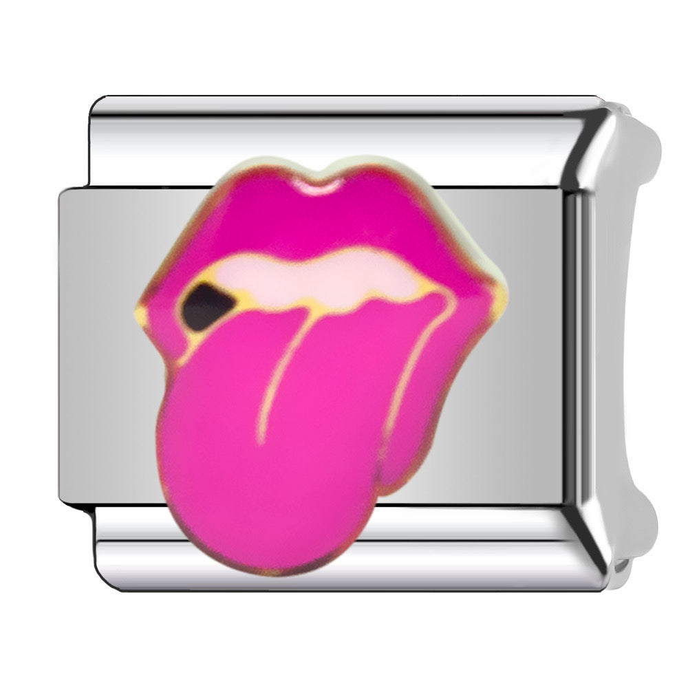 Charm lengua rosa