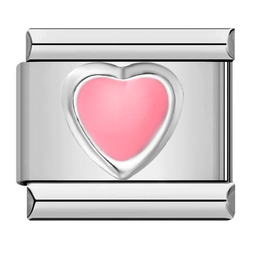 Charm corazón rosa