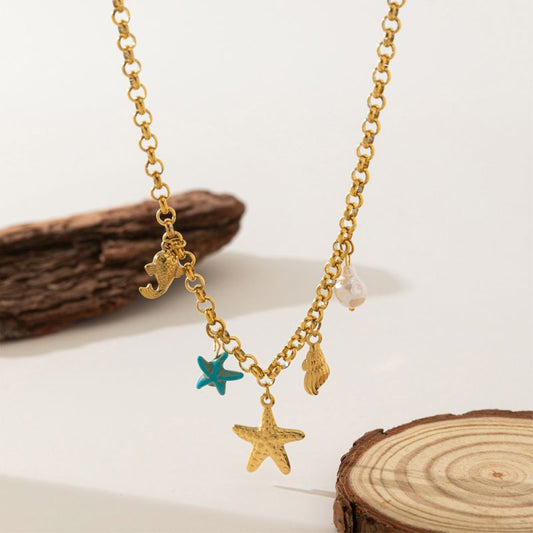 Collar star blue