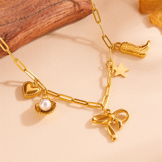 Collar bota coquette