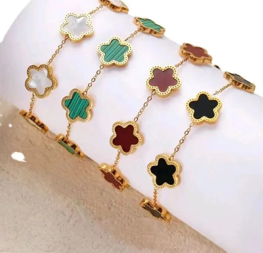 Pulsera trébol 5 hojas